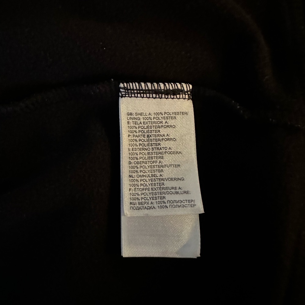 The North Face Black Jacket with Half Dome Red Logo Full Zip Men’s Small - Picture 6 of 6